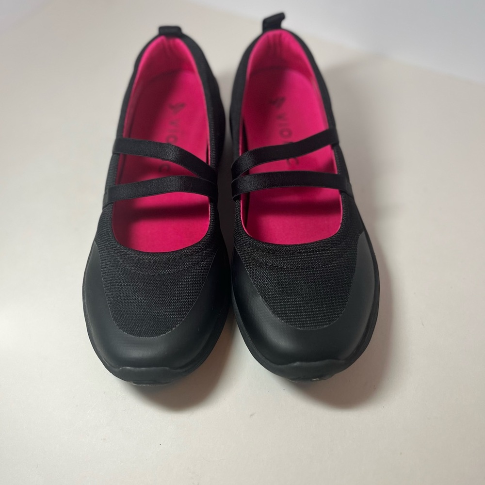 VIONIC BLACK OPAL WOMEN SZ 8.5 MED MARY JANE SHOES